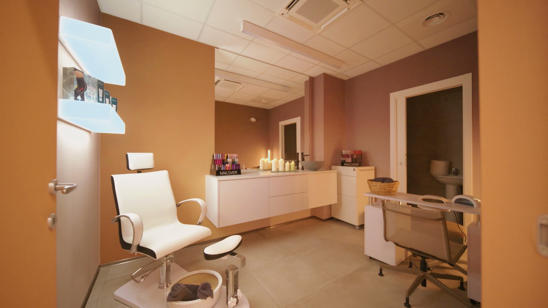La sala manicure e pedicure della Medical Spa